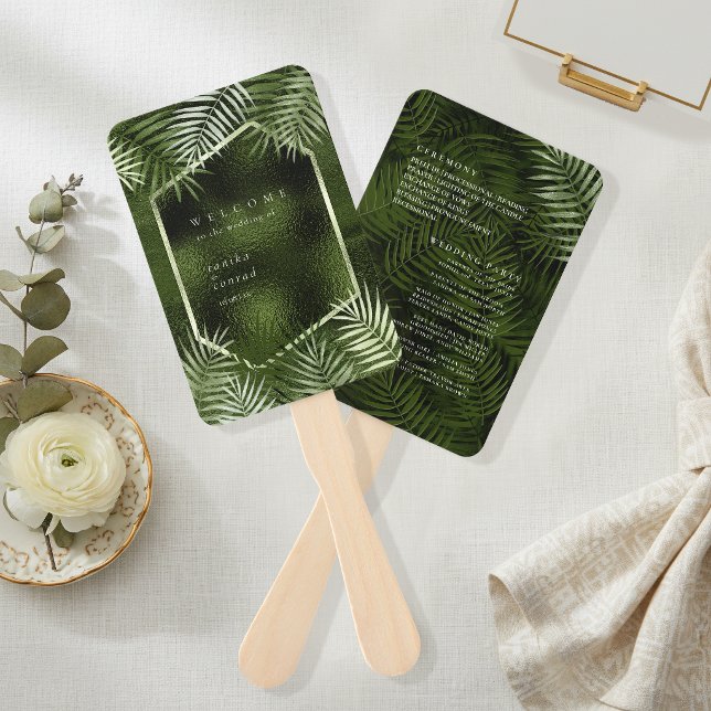 Éventail Programme de mariage Olive Oasis ID1324 (Créateur téléchargé)