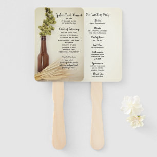 Éventail Programmes de mariage pour les brasseries séchées 