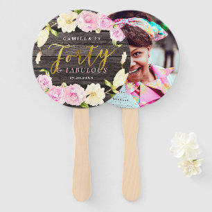 Éventail Quarante et fabuleux 40e anniversaire Photo person