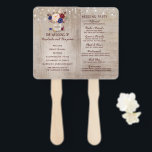 Éventail Radiant Bloom Rustic Mason Jar Wedding Programme<br><div class="desc">Fleurs rustiques rayonnantes mason jarre fans de programme de mariage</div>
