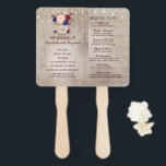 Éventail Radiant Bloom Rustic Mason Jar Wedding Programme<br><div class="desc">Fleurs rustiques rayonnantes mason jarre fans de programme de mariage</div>
