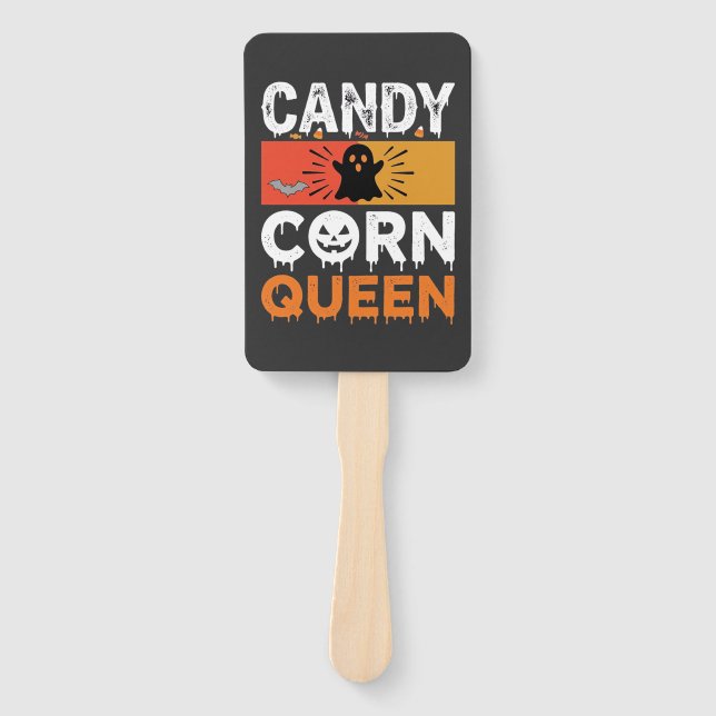 Éventail Reine de bonbons de Halloween SVG Design (Devant)