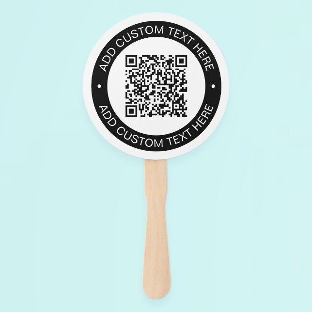 Éventail Remplacez par votre propre code QR ou image téléch (Créateur téléchargé)