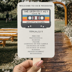 Éventail Retro Le Programme De Mariage Cassette Le Plus Fra