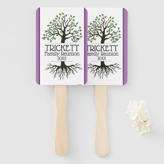 Éventail Réunion de famille de l'arbre généalogique Lavende