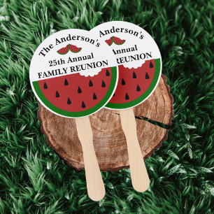 Éventail Réunion familiale annuelle de la pastèque