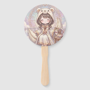 Éventail Rêverie rêveuse : Sweat à capuche Kawaii Bear & Ét