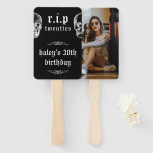 Éventail RIP Années 20's Funny Skull Photo 30e anniversaire