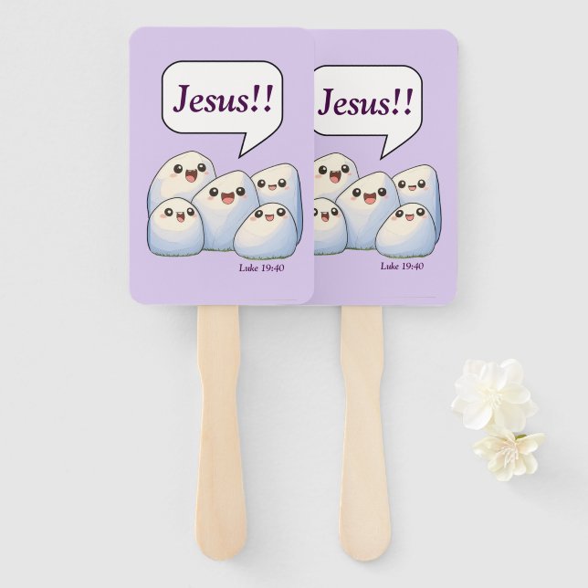 Éventail Rocks Déclare Son Nom (Devant et derrière)