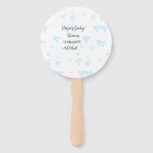 Éventail Rose mignon baby shower aquarelle moderne dat