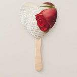 Éventail Rose on Shakespeare<br><div class="desc">Red rose on Shakespeare's Romeo and Juliet play</div>