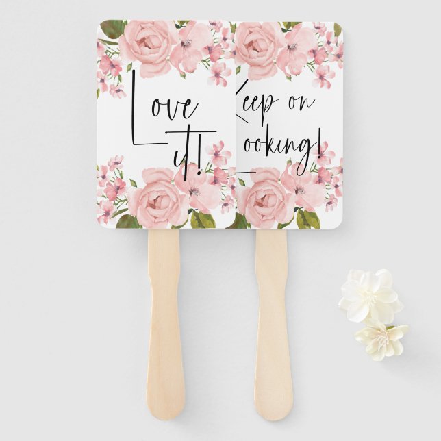 Éventail Roses Roses Roses Roses Vierges Florales Dites Oui (Devant et derrière)