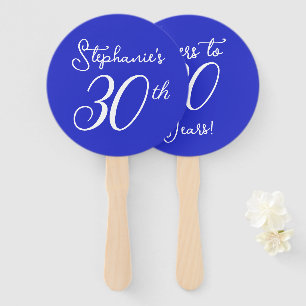 Éventail Royal Blue encourage à 30 ans 30e fête d'anniversa