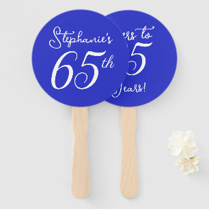 Éventail Royal Blue encourage à 65 ans 65e anniversaire fêt