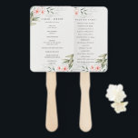 Éventail Rustic Blush Green Programme de mariage floral<br><div class="desc">Si vous avez besoin d'une personnalisation supplémentaire,  n'hésitez pas à m'envoyer un message sur yellowfebstudio@gmail.com .</div>