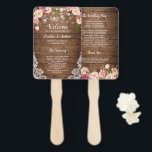 Éventail Rustic Country Floral String Programme de mariage<br><div class="desc">Rustic Country Floral String Light Wedding Programme Ventilateur. (1) Pour plus de personnalisation,  cliquez sur le lien "customiser plus loin" et utilisez notre outil de conception pour modifier ce modèle. (2) Si vous avez besoin d'aide ou d'articles correspondants,  veuillez me contacter.</div>