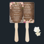 Éventail Rustic Country Floral String Programme de mariage<br><div class="desc">Rustic Country Floral String Light Wedding Programme Ventilateur. (1) Pour plus de personnalisation,  cliquez sur le lien "customiser plus loin" et utilisez notre outil de conception pour modifier ce modèle. (2) Si vous avez besoin d'aide ou d'articles correspondants,  veuillez me contacter.</div>