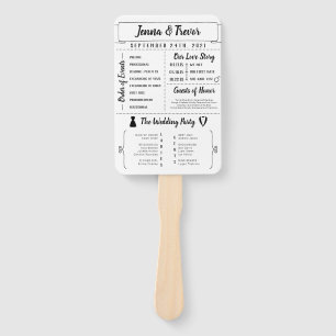 Éventail Rustic Infographic Fun Programme