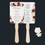 Éventail Rustic Marsala Bourgogne Modèle du programme de fa<br><div class="desc">Votre invité sera ravi de lire tous les détails de votre mariage sur ces beaux programmes de fans Mariages rustiques Marsala Bourgogne ! Modifiez tout le libellé ! Voir toute la collection Rustic Marsala Burgundy pour plus d'articles correspondants !</div>
