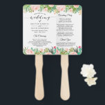 Éventail Rustic Succulent Cactus Floral Wedding Programme<br><div class="desc">Ventilateur Rustique Succulent Cactus Floral Wedding Programme. (1) Pour plus de personnalisation,  cliquez sur le lien "customiser plus loin" et utilisez notre outil de conception pour modifier ce modèle. (2) Si vous avez besoin d'aide ou d'articles correspondants,  veuillez me contacter.</div>