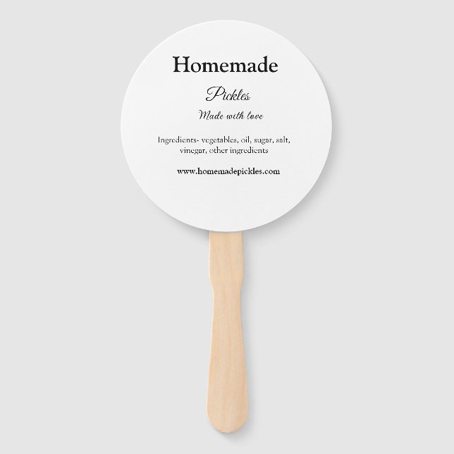 Éventail Sachets maison faits avec amour ajouter texte site (Devant)