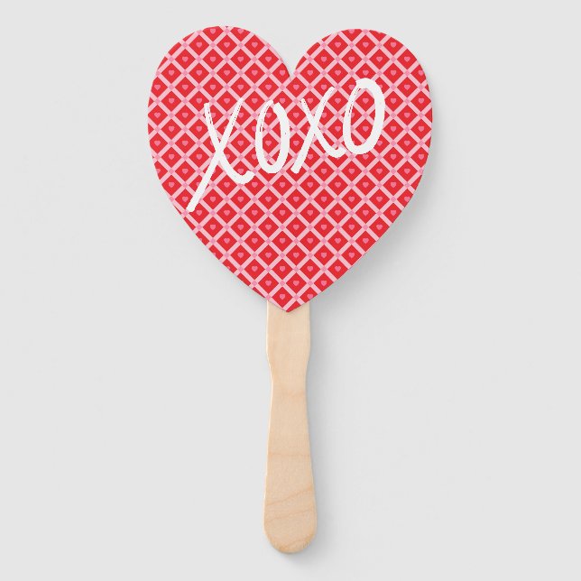 Éventail Saint Valentin XOXO (Devant)