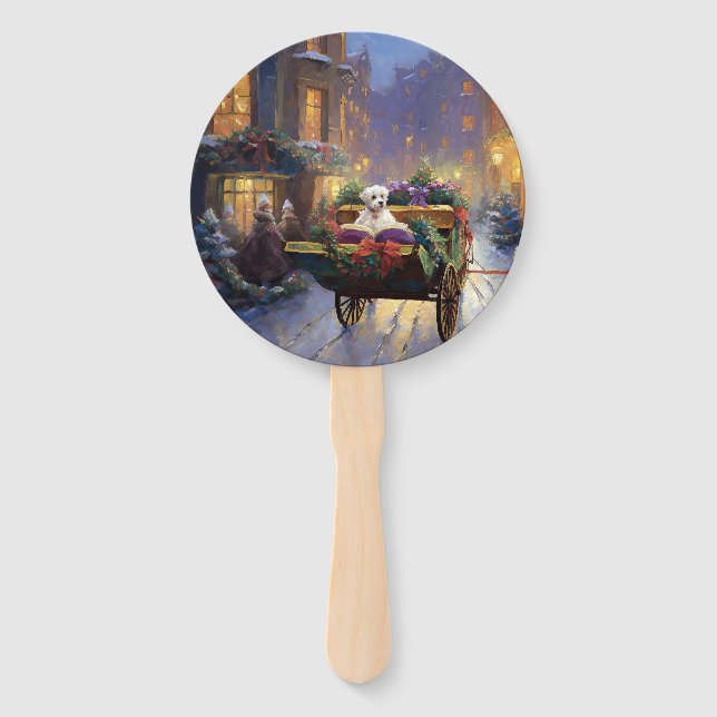 Éventail Saison de Noël maltaise (Devant)