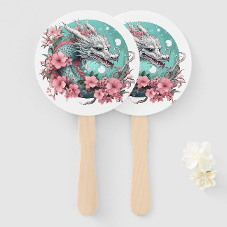 Éventail Sakura Dragon