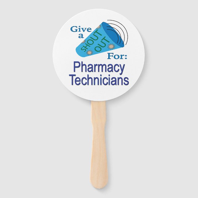Éventail Shout Out pour les techniciens en pharmacie (Devant)