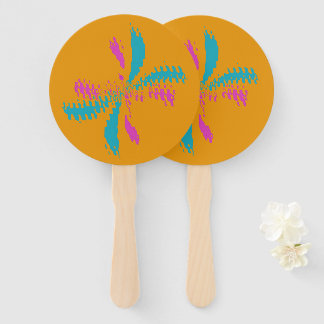 Éventail Simple Abstrait Papillon Motif Messy Vol