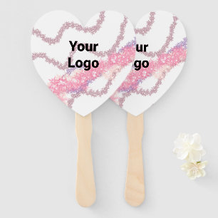 ÉVENTAIL SIMPLE MODERNE MODERNE MONOGRAM ÉLÉGANT CHIC STYLE