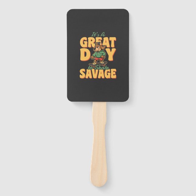Éventail Skate Dog Great Day Savage (Devant)