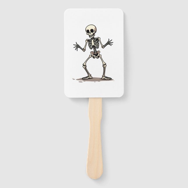 Éventail Skeleton Doing the Dab � Funny Halloween Dance Shi (Devant)