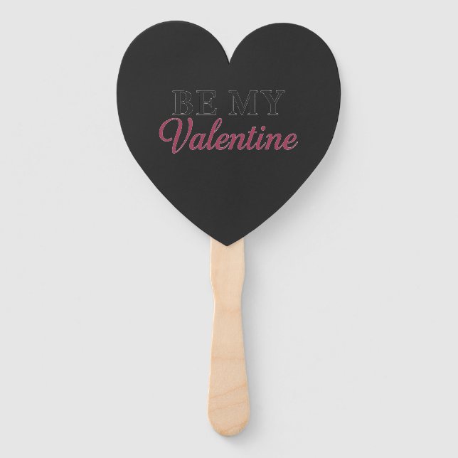 ÉVENTAIL SOIS MA SAINTE VALENTINE (Devant)