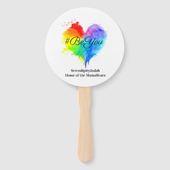 Éventail Soyez votre ventilateur en papier (Devant)