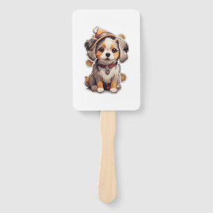 Éventail Stickers pour chien unique mignons