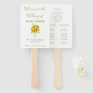 Éventail Sunflower Beauty Mariage