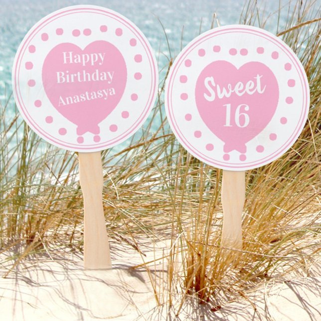 Éventail Sweet 16 Joyeux anniversaire (Créateur téléchargé)