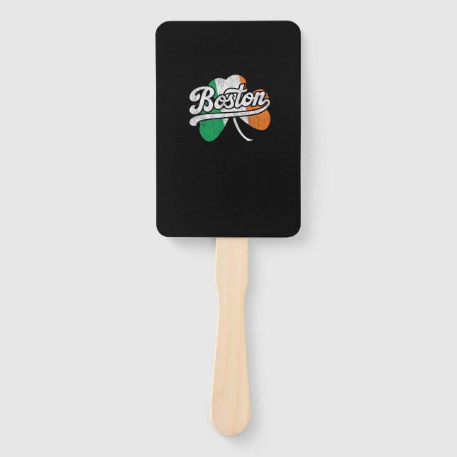 Éventail T-shirt irlandais de Boston (Devant)