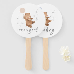 Éventail Teddy Bear Balloon Genre Reveal - Ventilateur