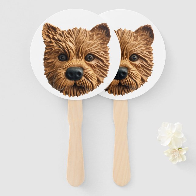 Éventail Tervueren Australien Chien Inspiré 3D (Devant et derrière)