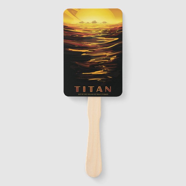Éventail Titan la plus grande lune de la planète Saturne (Devant)