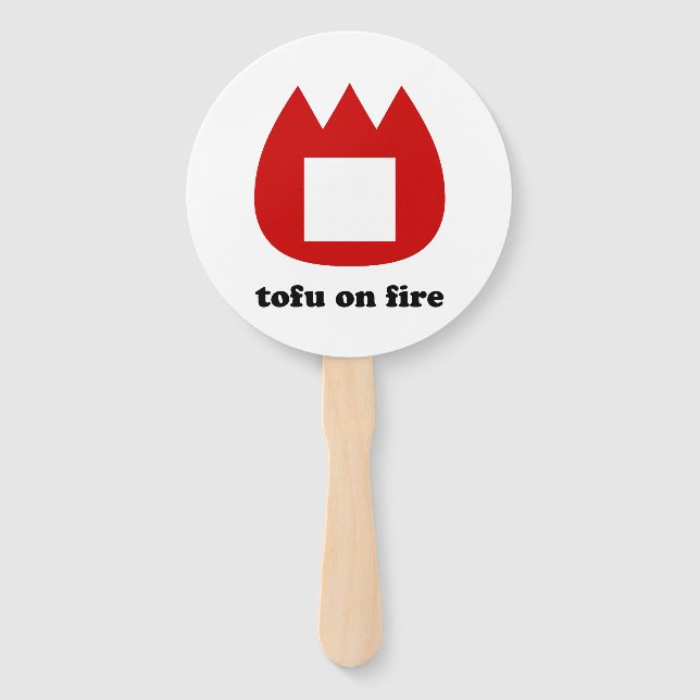 Éventail 📛 tofu en feu (Devant)