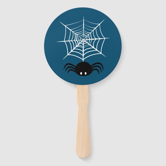 Éventail Toile d'araignée Halloween  (Devant)