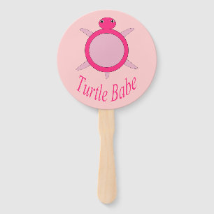 Éventail Tortue rose mignonne Ventilateur à main