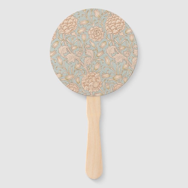 Éventail Tulipe sauvage de William Morris, design floral (Devant)
