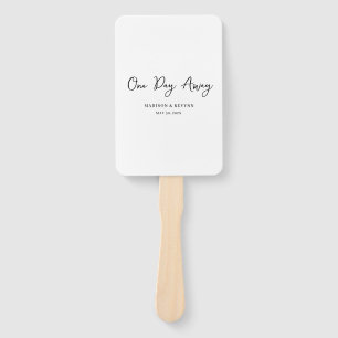 Éventail Un jour loin minimaliste et chic Mariage