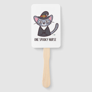 Éventail Une infirmière Éffrayante Chat - Fêtes Félines pou