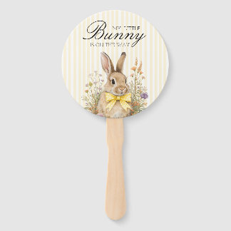Éventail Une jolie petite Fête de Bébé Lapin Floral avec un