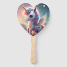 Unicorn mignon ensemble magique de fans